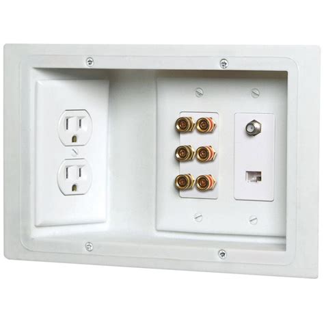 high and low voltage closed back electrical box|low voltage electrical outlet box.